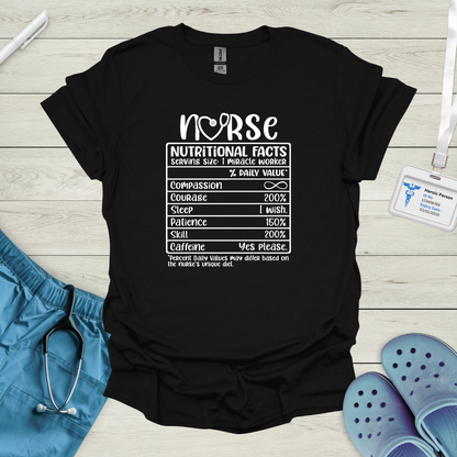 Nurse: Nutritional Facts T-Shirt