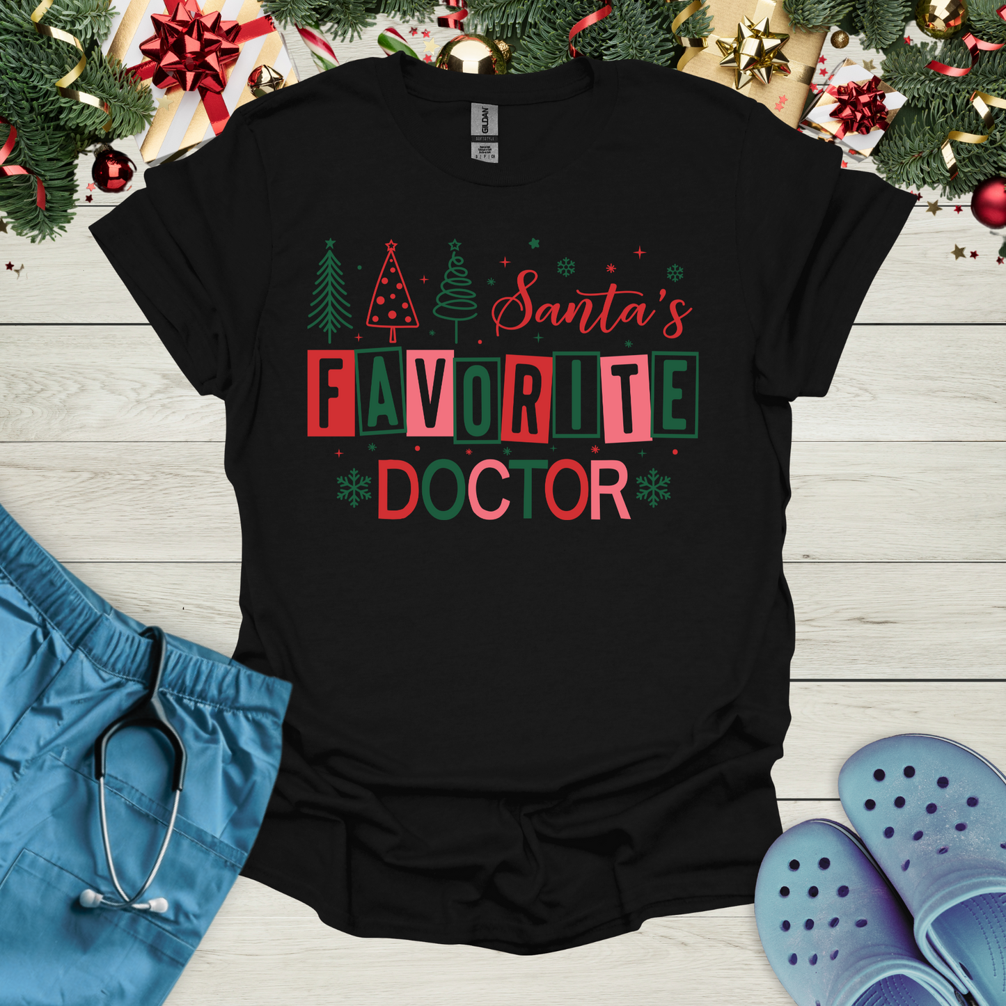 Santa's Favorite Doctor T-Shirt