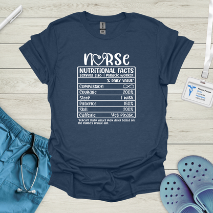 Nurse: Nutritional Facts T-Shirt