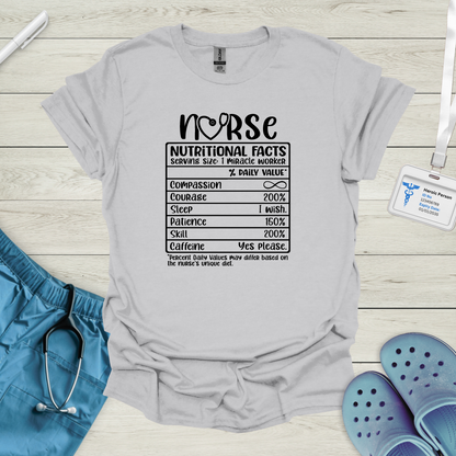 Nurse: Nutritional Facts T-Shirt