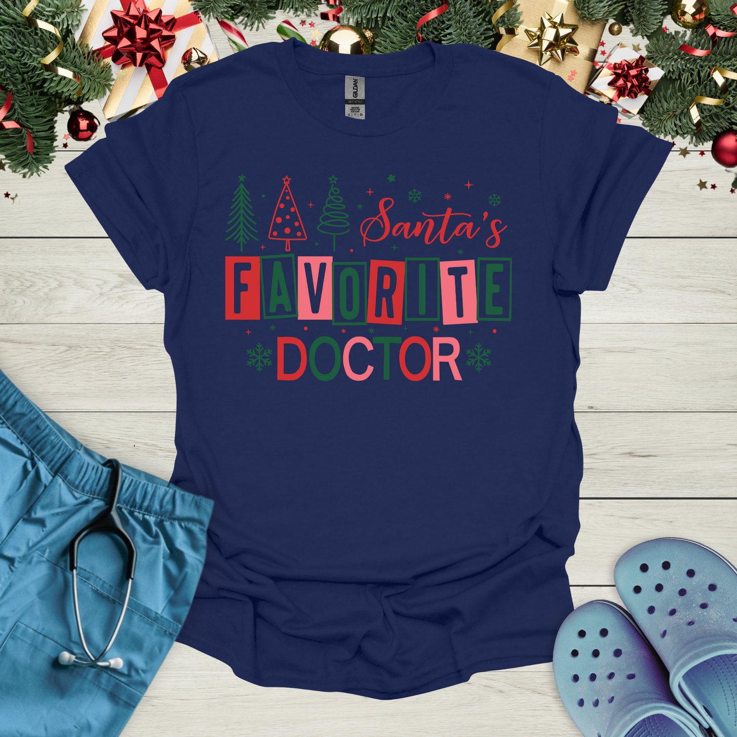 Santa's Favorite Doctor T-Shirt