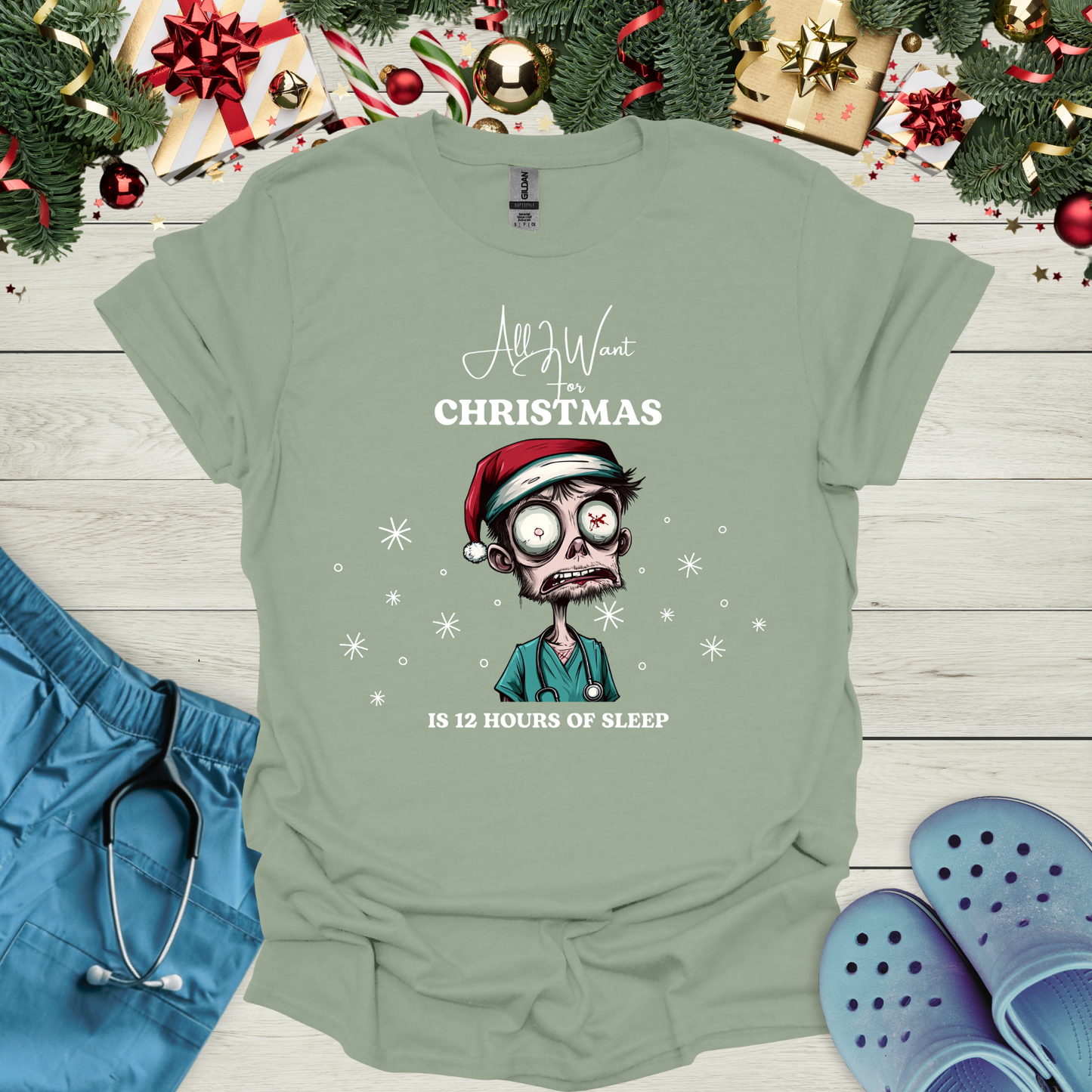 All I want for christmas is 12 hours of sleep T Shirt