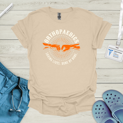 Orthopaedics - Saving lives. Bone by Bone. T-Shirt