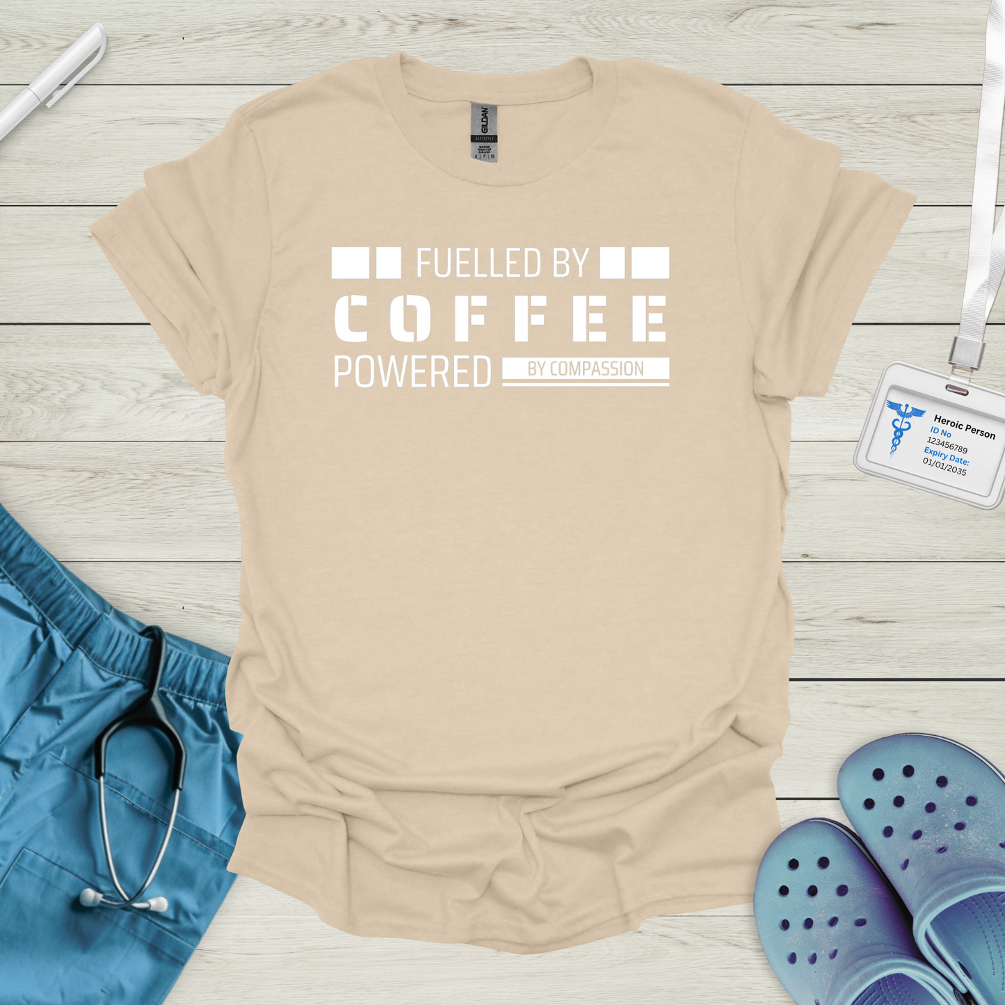 Fuelled by Coffee, Powered by Compassion T-Shirt